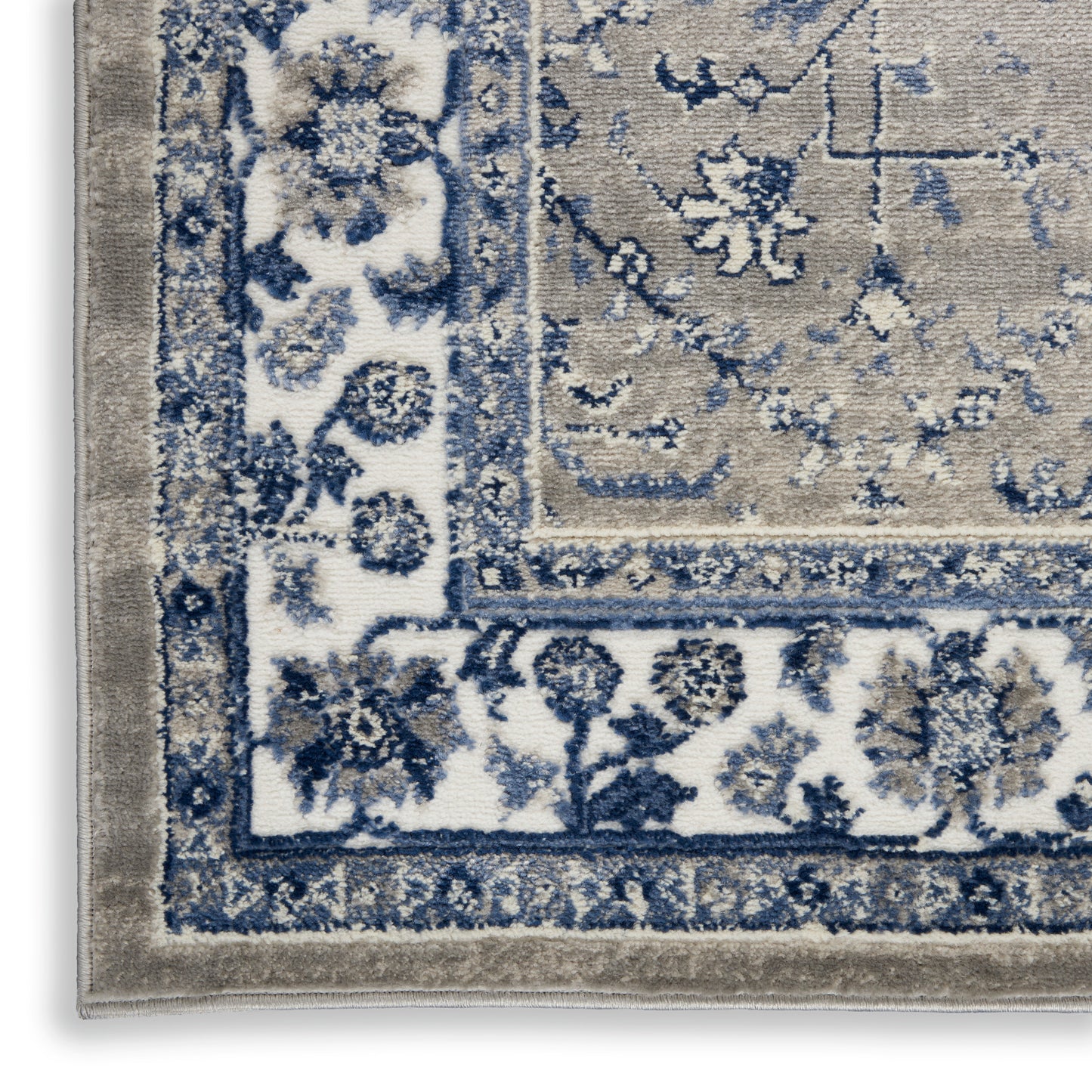 Nourison Home Cyrus  Ivory Navy  Traditional