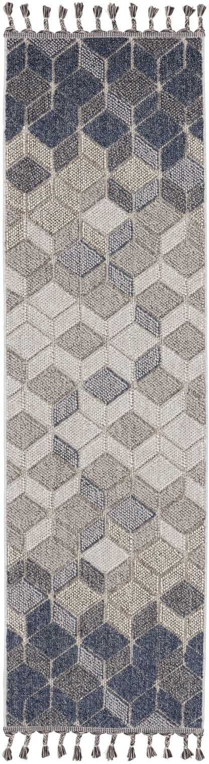 Nourison Home Paxton PAX02 Grey Slate Contemporary Power-loomed Rug