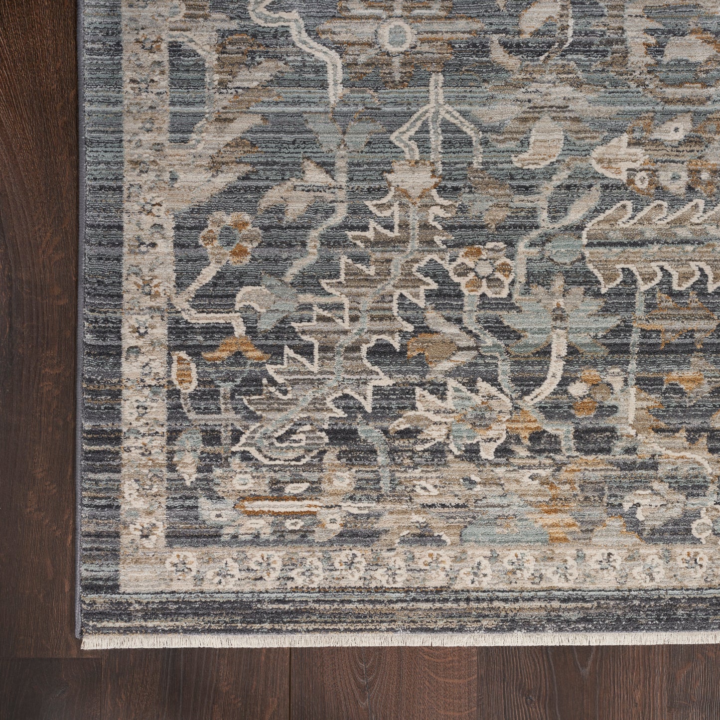 Nourison Home Lynx  Navy Multicolor  Transitional