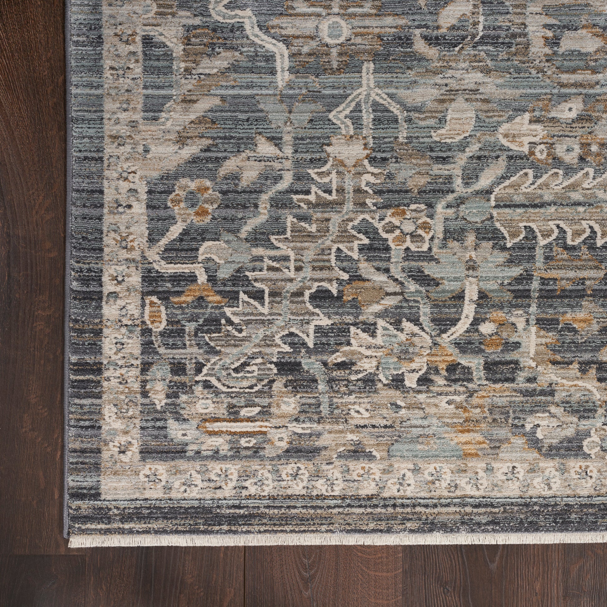 Nourison Home Lynx  Navy Multicolor  Transitional