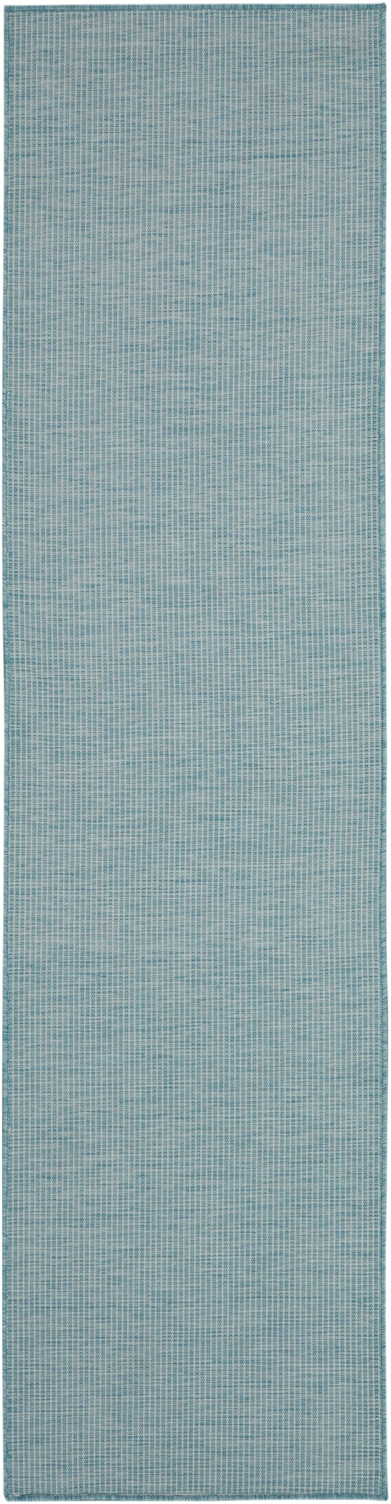 Nourison Home Positano POS01 Aqua Contemporary Power-loomed Rug