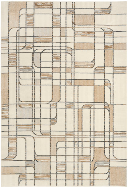 Nourison Home Nordic NRC17 Ivory Multicolor Contemporary Power-loomed Rug
