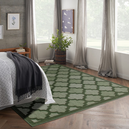 Nourison Home Easy Care  Green  Contemporary