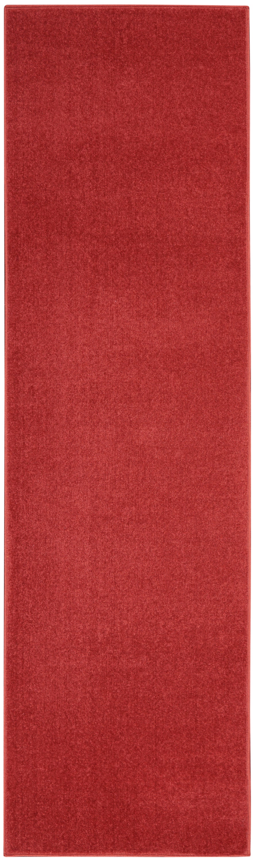 Nourison Home Nourison Essentials NRE01 Brick Red Contemporary Power-loomed Rug
