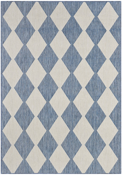 Nourison Home Positano POS04 Navy Blue Contemporary Power-loomed Rug