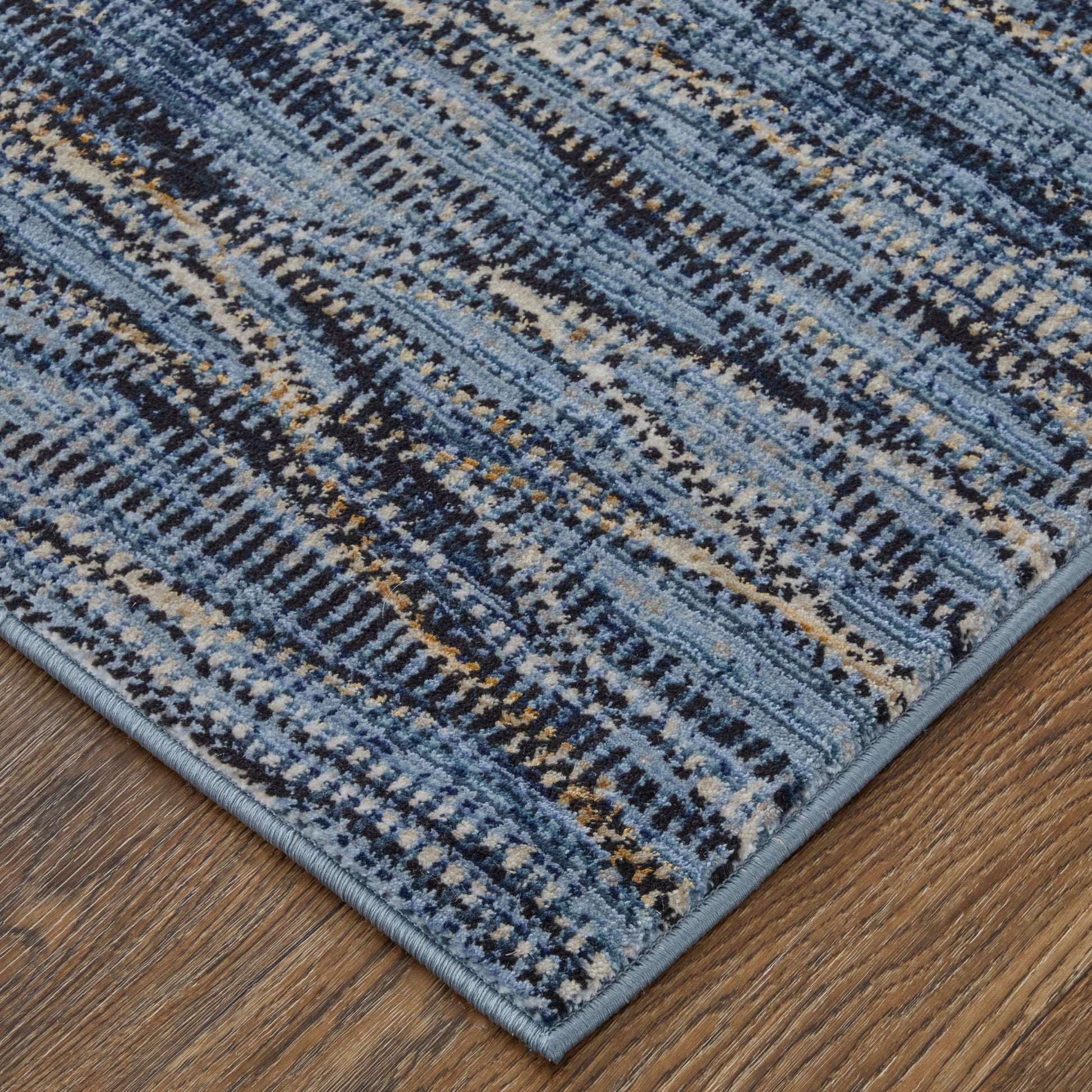 Feizy Sonora 39NXF Blue Navy Modern/Casual/Industrial Machinemade Rug - Rugs - Feizy - Atlanta Designer Rugs