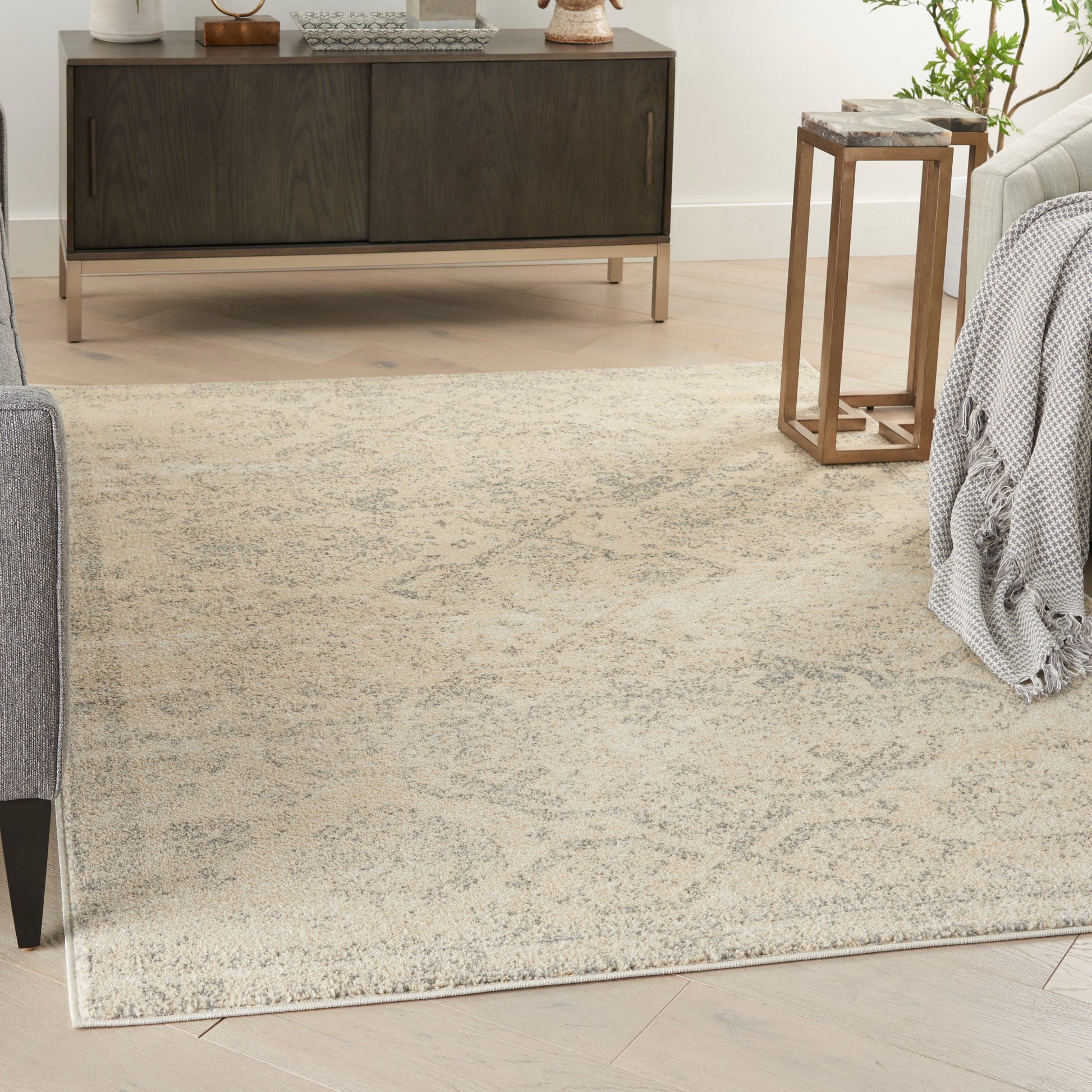 Nourison Home Tranquil  Beige Grey  Traditional