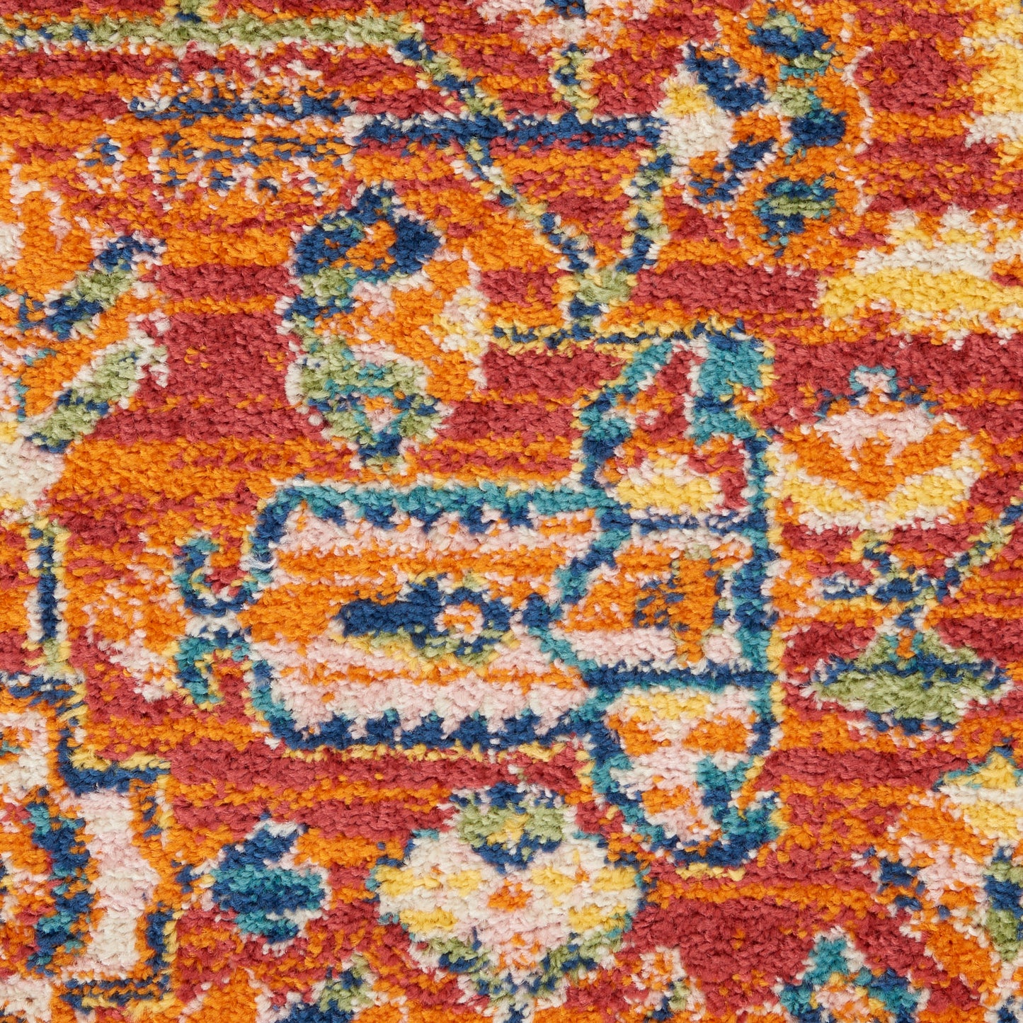 Nourison Home Allur  Red Multicolor  Transitional