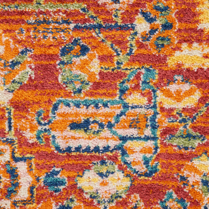 Nourison Home Allur  Red Multicolor  Transitional