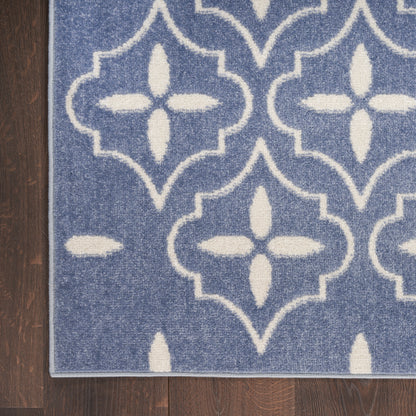 Nourison Home Nourison Essentials  Blue Ivory  Contemporary