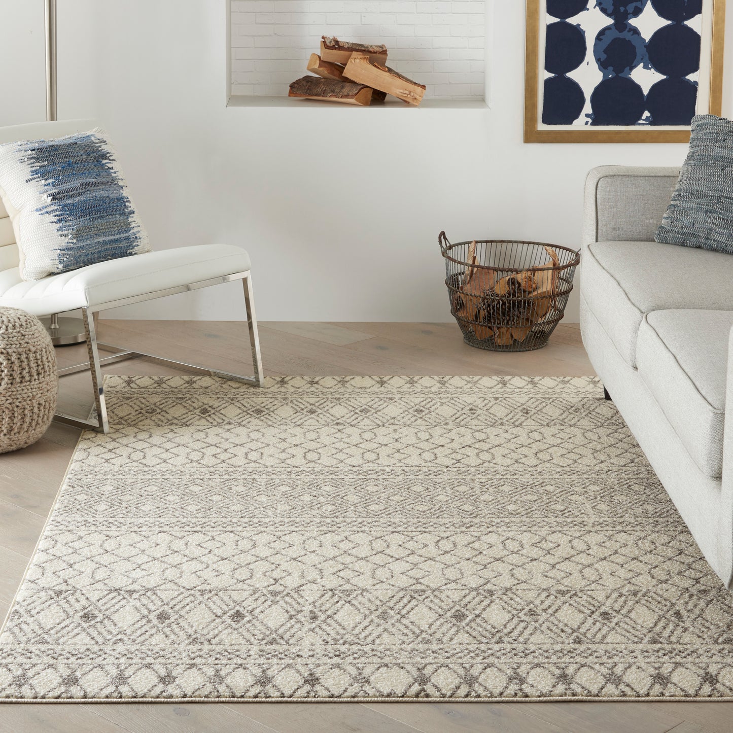Nourison Home Passion  Ivory Grey  Transitional