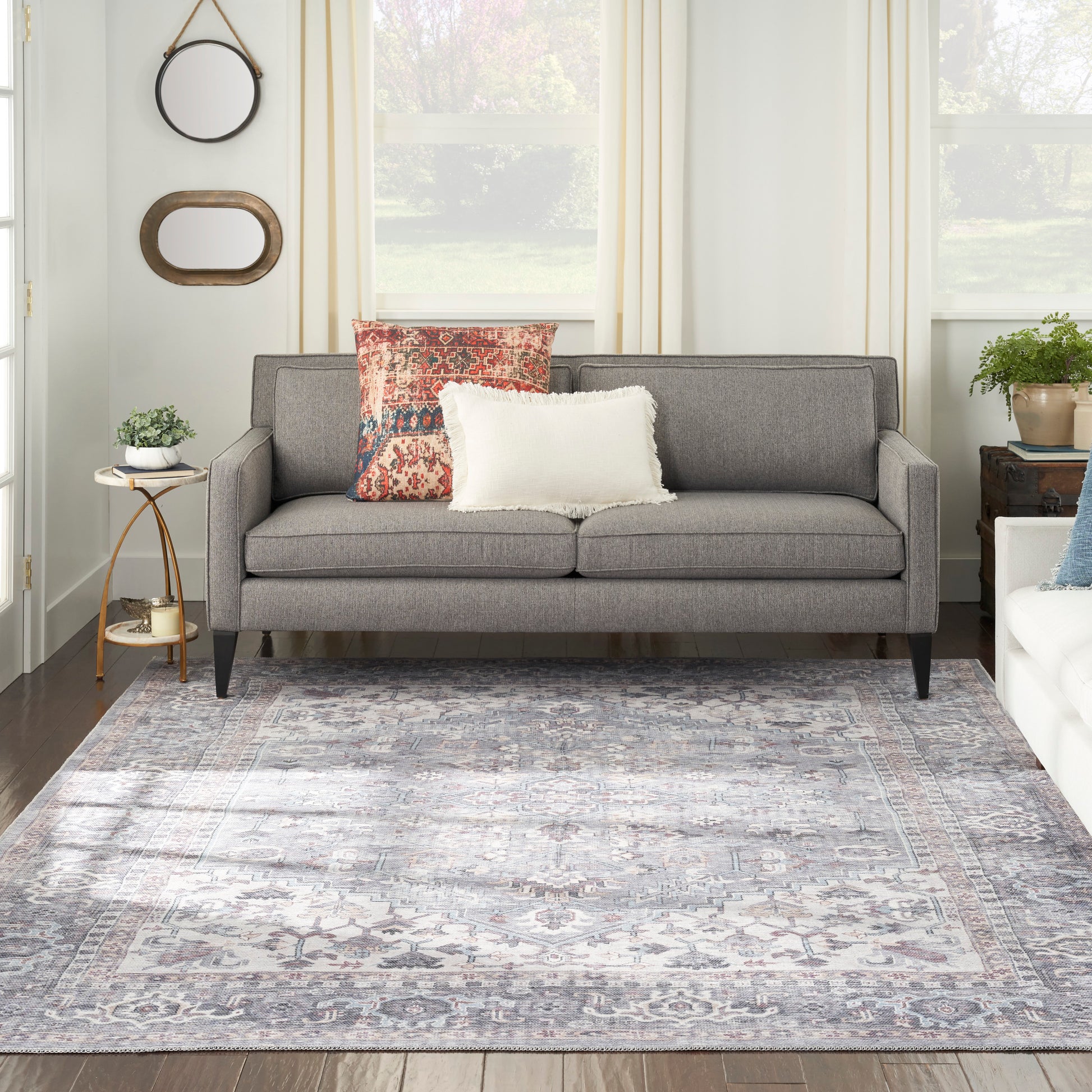 Nourison Home New Concept Washables  Grey  Traditional