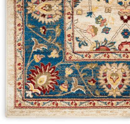 Nourison Home Karisma  Ivory Blue  Traditional