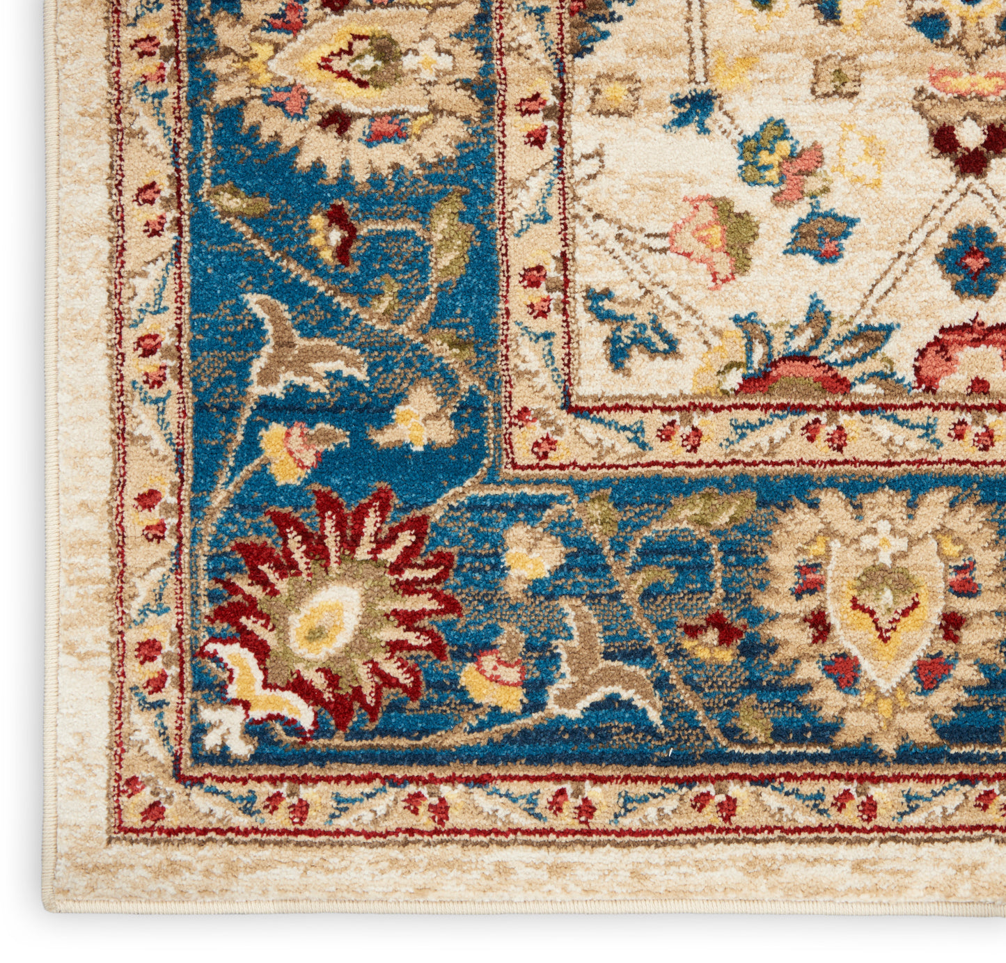 Nourison Home Karisma  Ivory Blue  Traditional