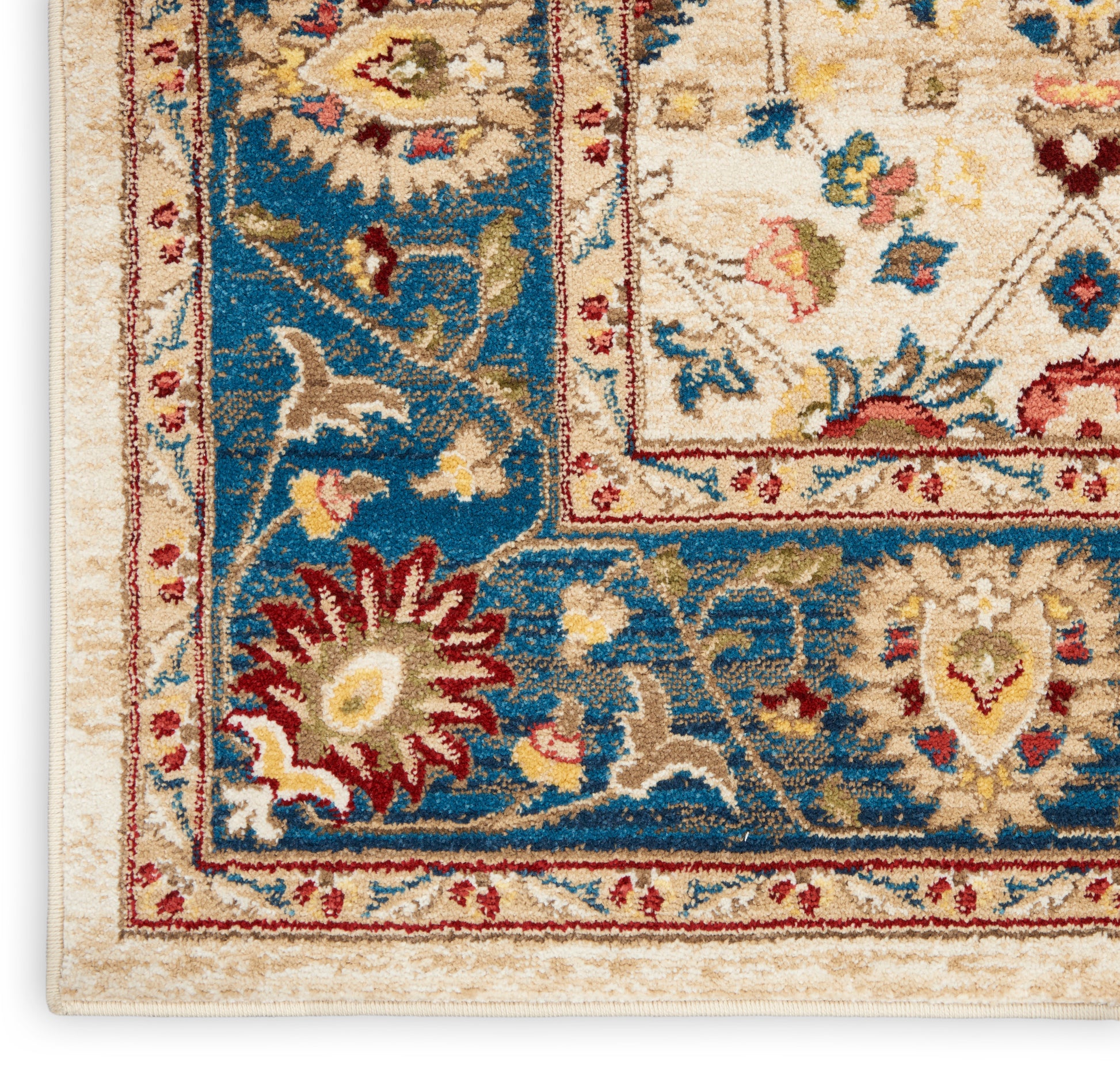 Nourison Home Karisma  Ivory Blue  Traditional