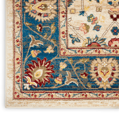 Nourison Home Karisma  Ivory Blue  Traditional