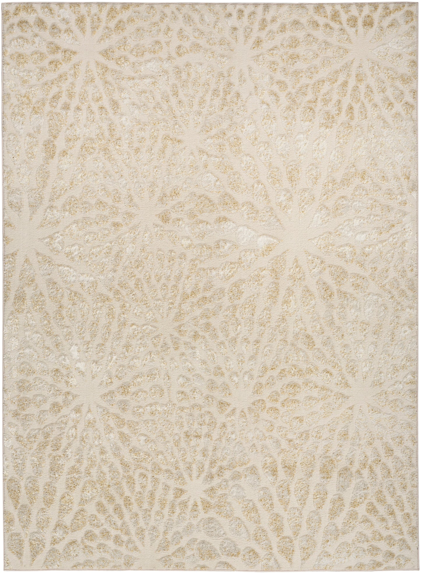 Nourison Home Ambiance AMI02 Ivory Gold Contemporary Loom-woven Rug