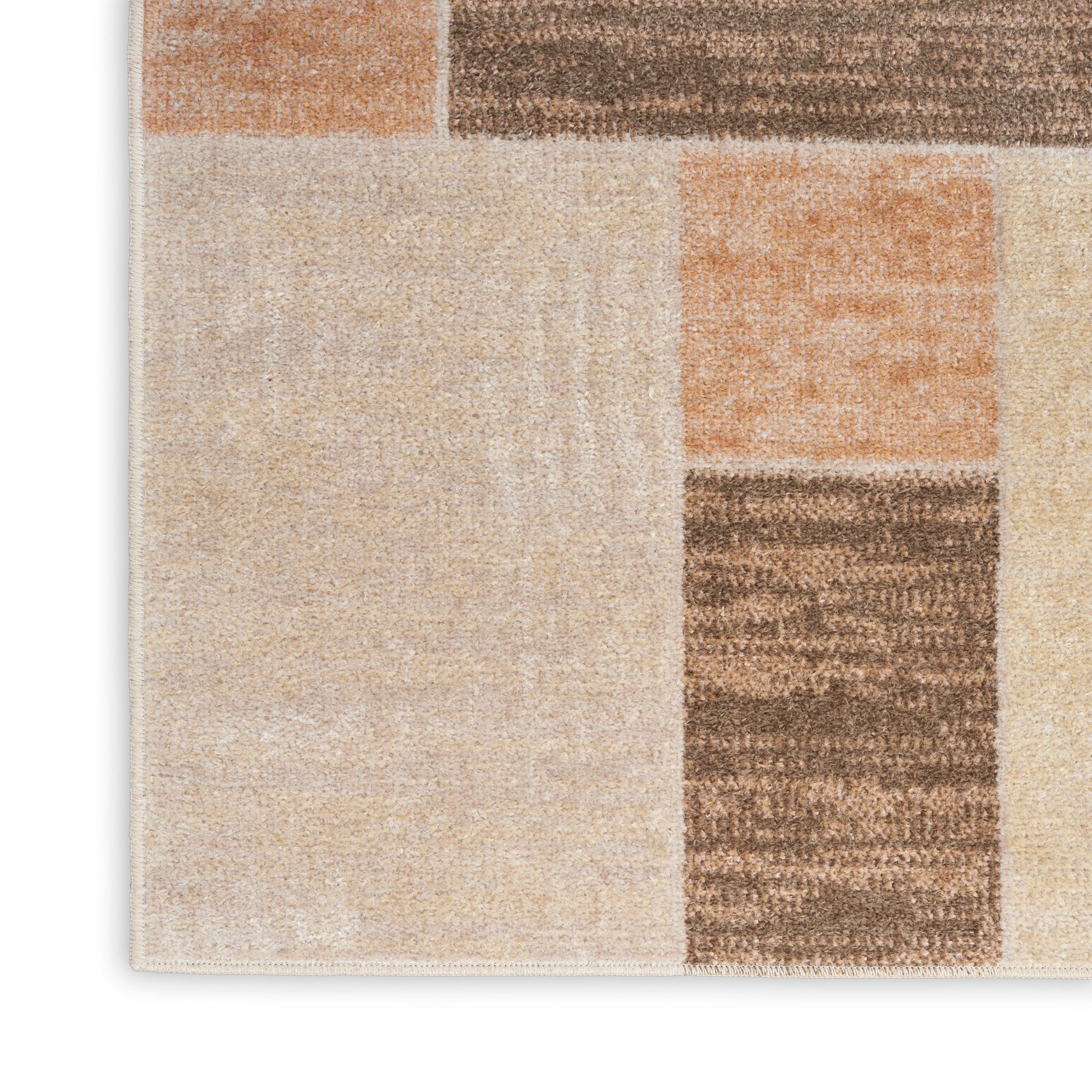 Nourison Home Astra Machine Washable  Beige Multicolor  Contemporary