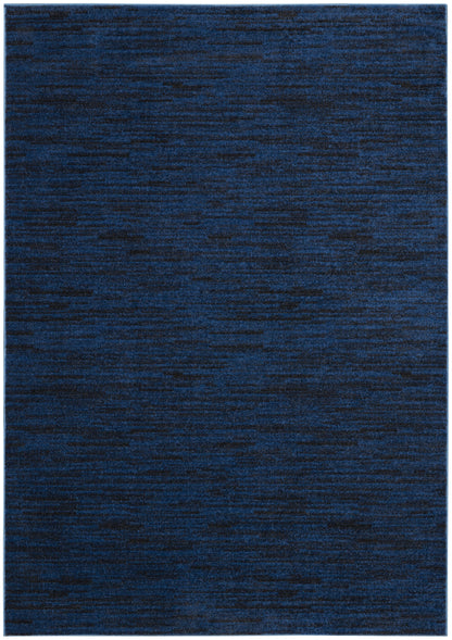 Nourison Home Nourison Essentials NRE01 Midnight Blue Contemporary Power-loomed Rug