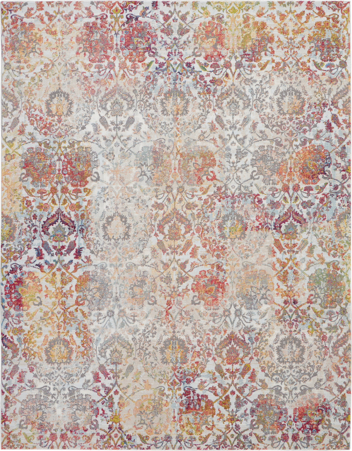 Nourison Home Ankara Global  Ivory Orange  Transitional