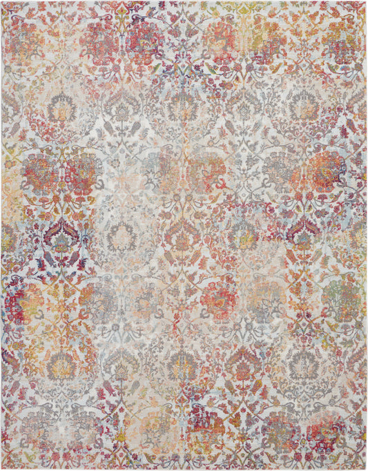 Nourison Home Ankara Global  Ivory Orange  Transitional