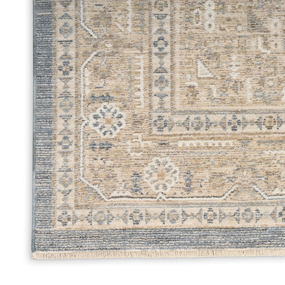 Nourison Home Retreat  Ivory Blue  Traditional