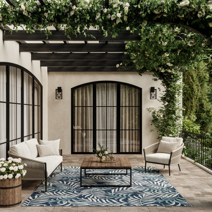 Nourison Home Garden Oasis  Navy  Contemporary