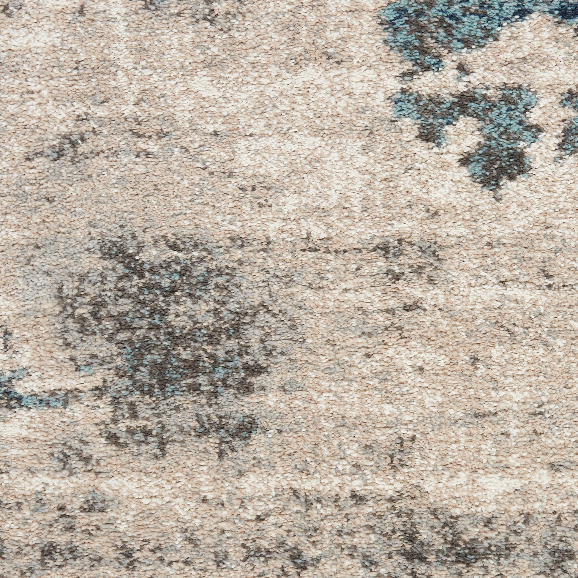 Nourison Home American Manor  Ivory Blue  Contemporary