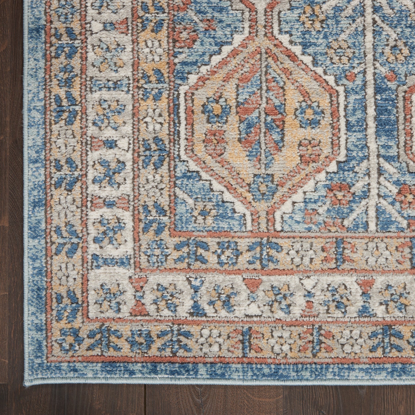 Nourison Home Quarry  Blue Multicolor  Contemporary