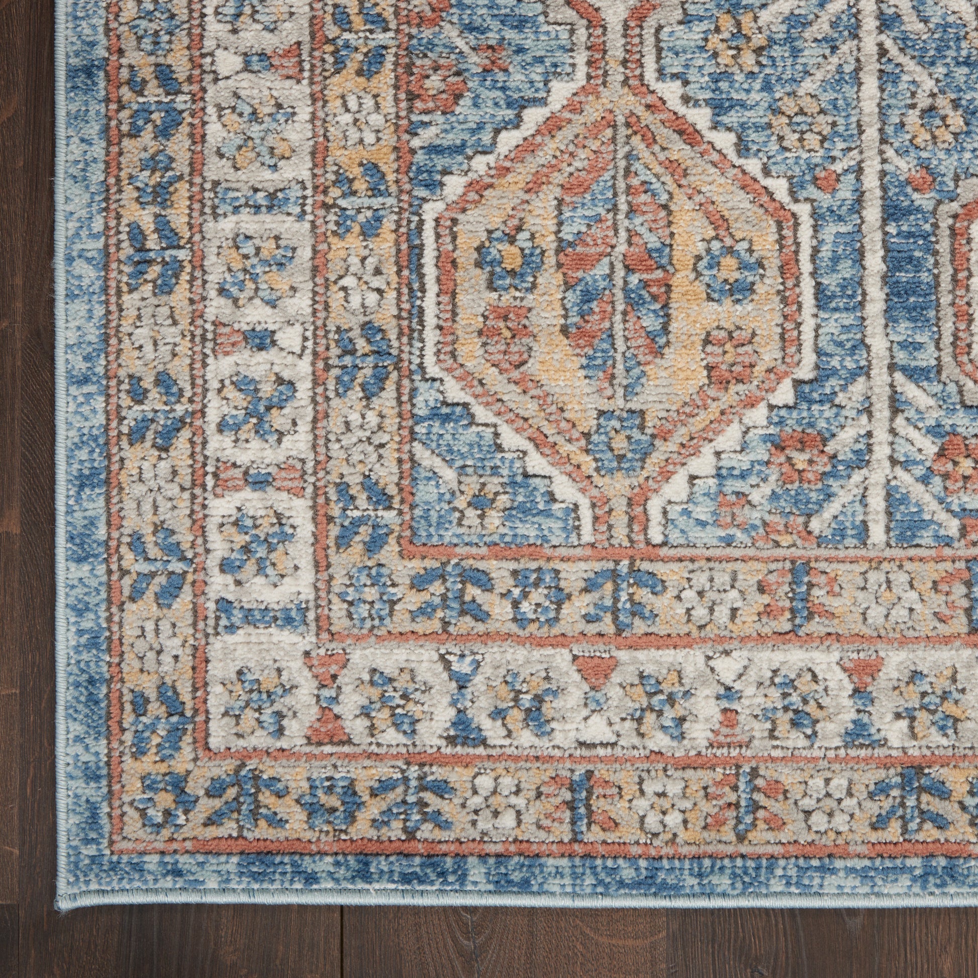 Nourison Home Quarry  Blue Multicolor  Contemporary