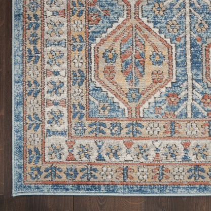 Nourison Home Quarry  Blue Multicolor  Contemporary