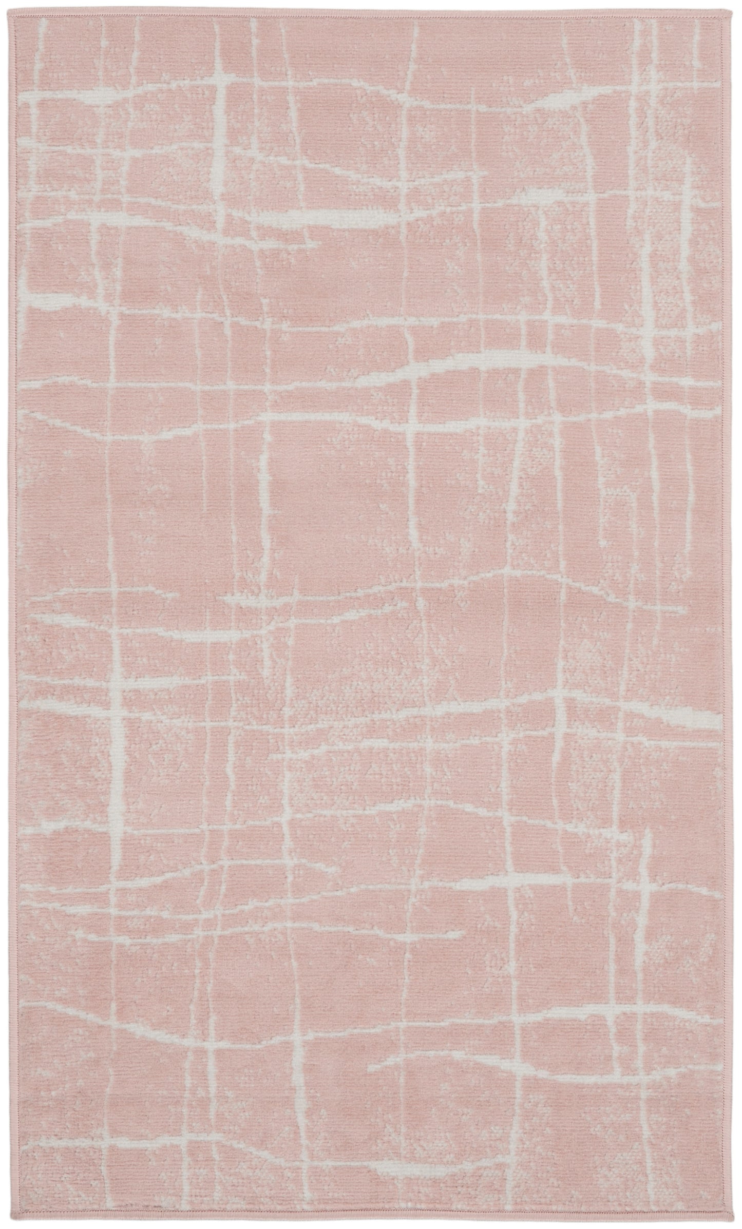 Nourison Home Whimsicle WHS09 Pink Ivory Contemporary Power-loomed Rug