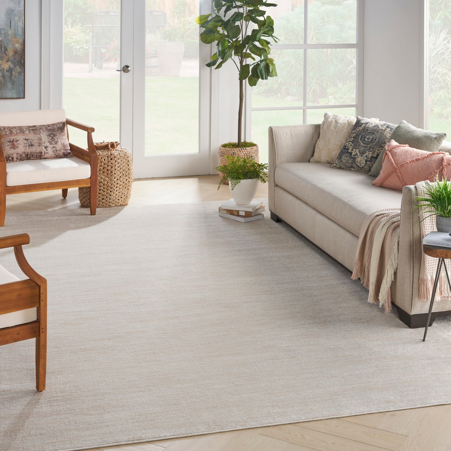 Nourison Home Nourison Essentials  Ivory Beige  Contemporary