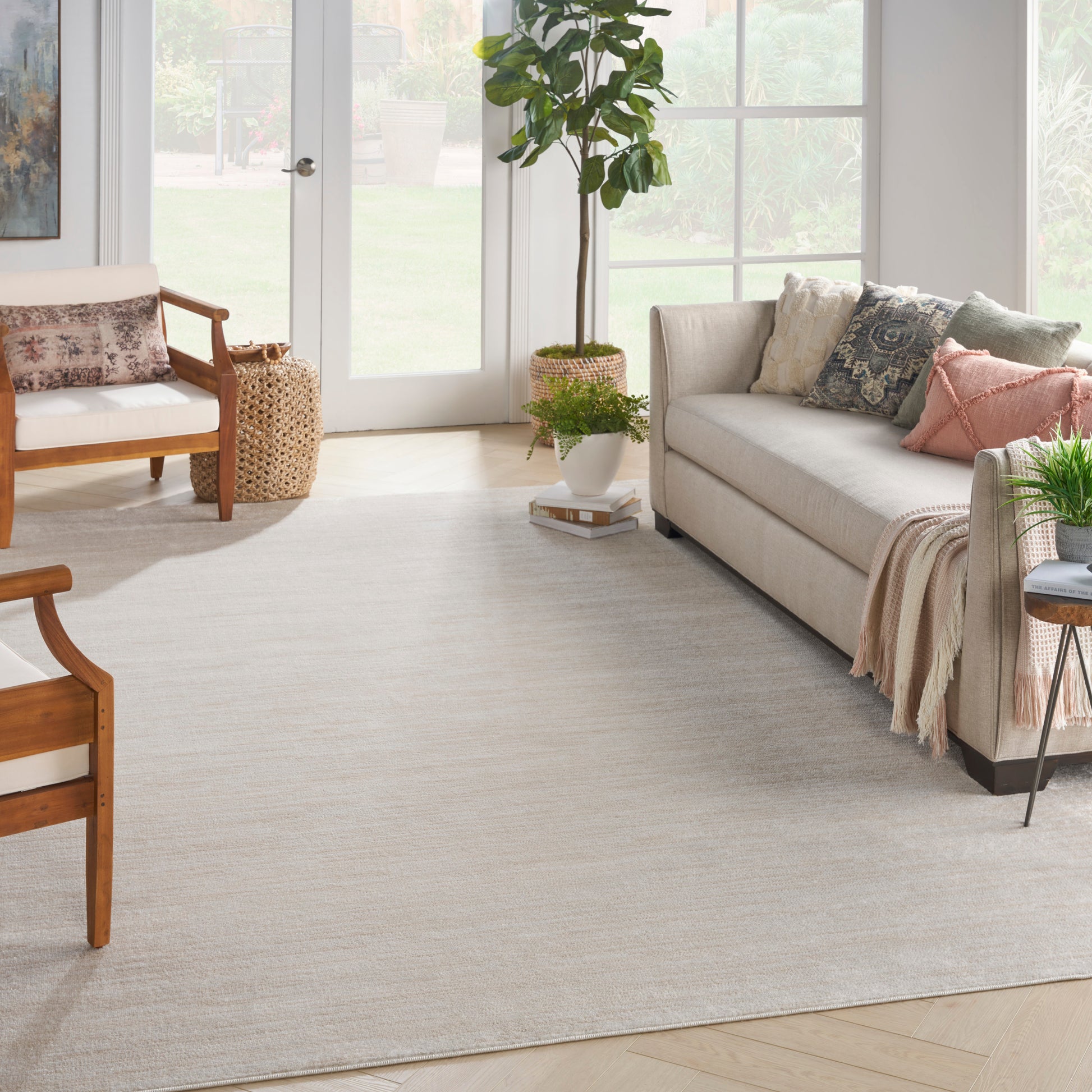 Nourison Home Nourison Essentials  Ivory Beige  Contemporary