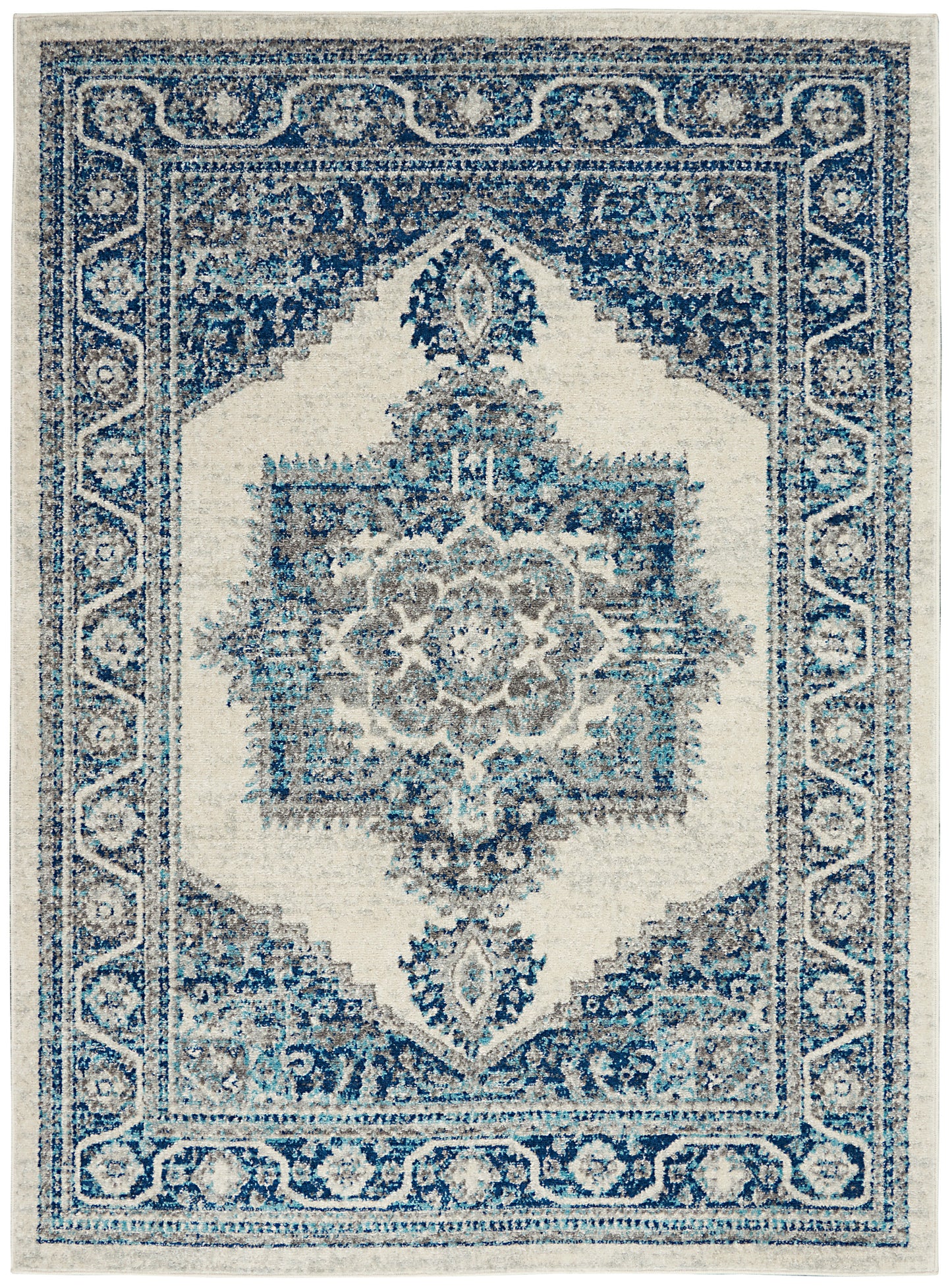 Nourison Home Persian Vintage PRV01 Ivory Blue  Power-loomed Rug