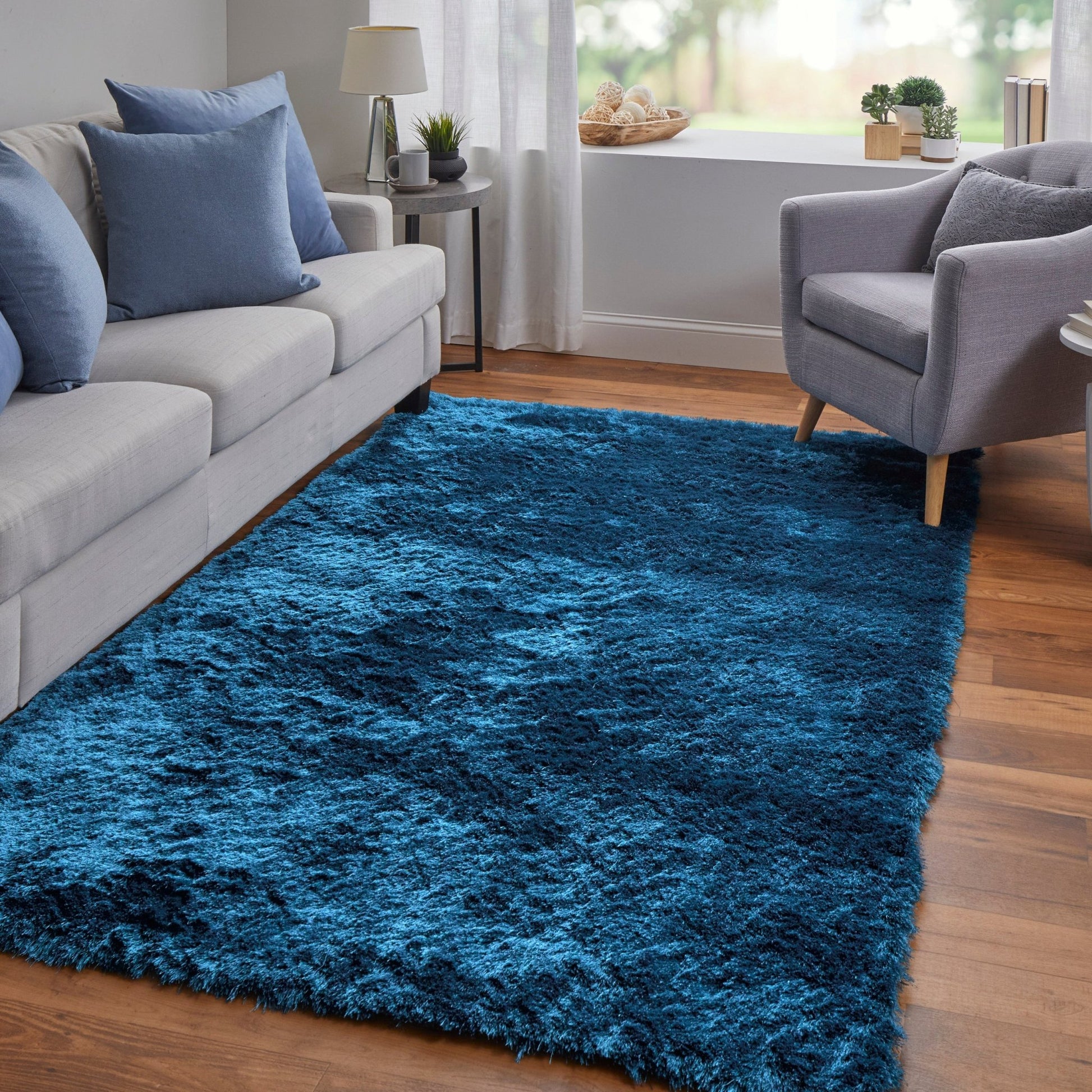 Feizy Indochine 4550F Teal Modern/Luxury & Glam/Casual Hand Tufted Rug - Rugs - Feizy - Atlanta Designer Rugs