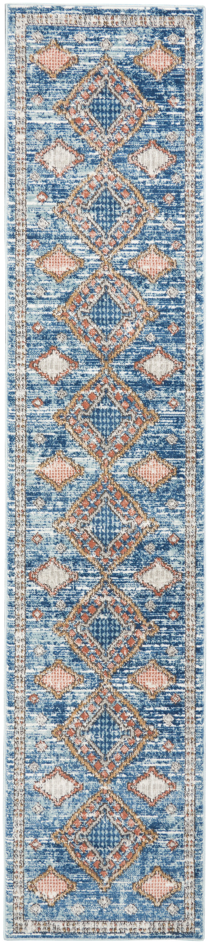 Nourison Home Quarry QUA14 Blue Contemporary Power-loomed Rugs