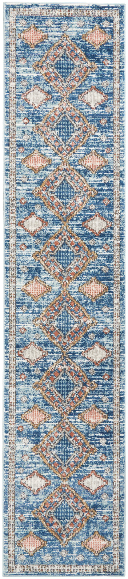 Nourison Home Quarry QUA14 Blue Contemporary Power-loomed Rugs