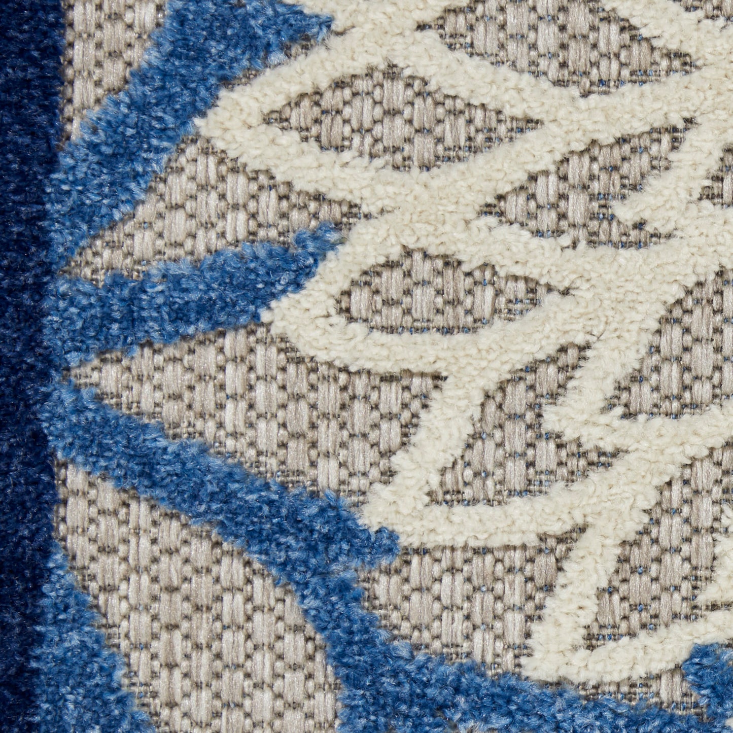 Nourison Home Aloha  Blue Multicolor  Contemporary