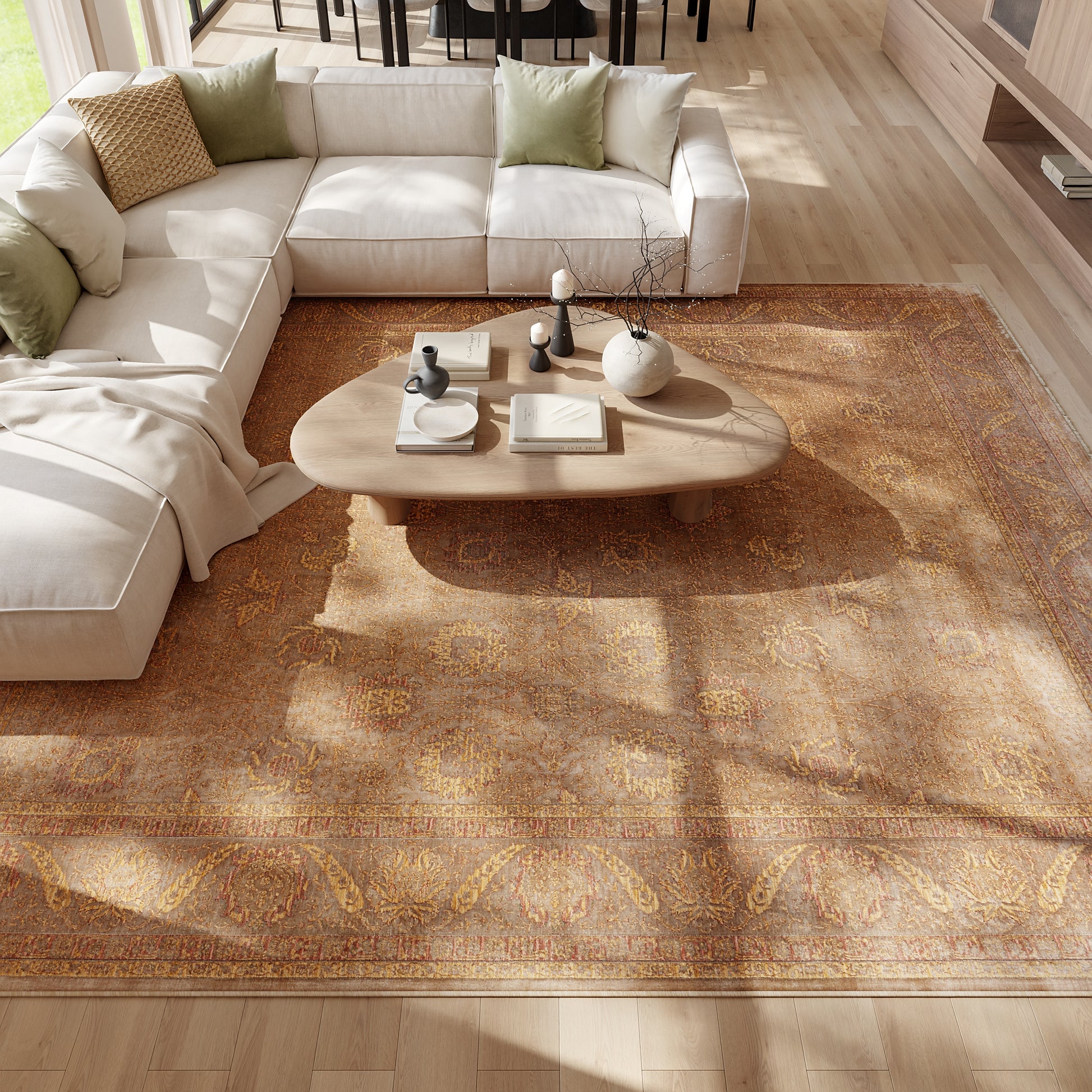 Nourison Home Luxurious  Taupe  Traditional