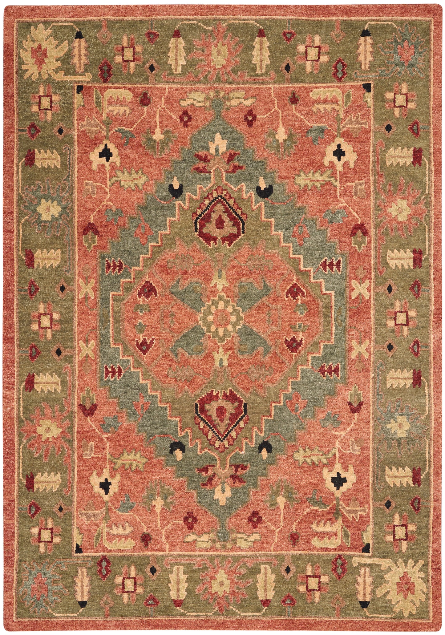 Nourison Home Tahoe TA01 Rust Traditional Knotted Rug