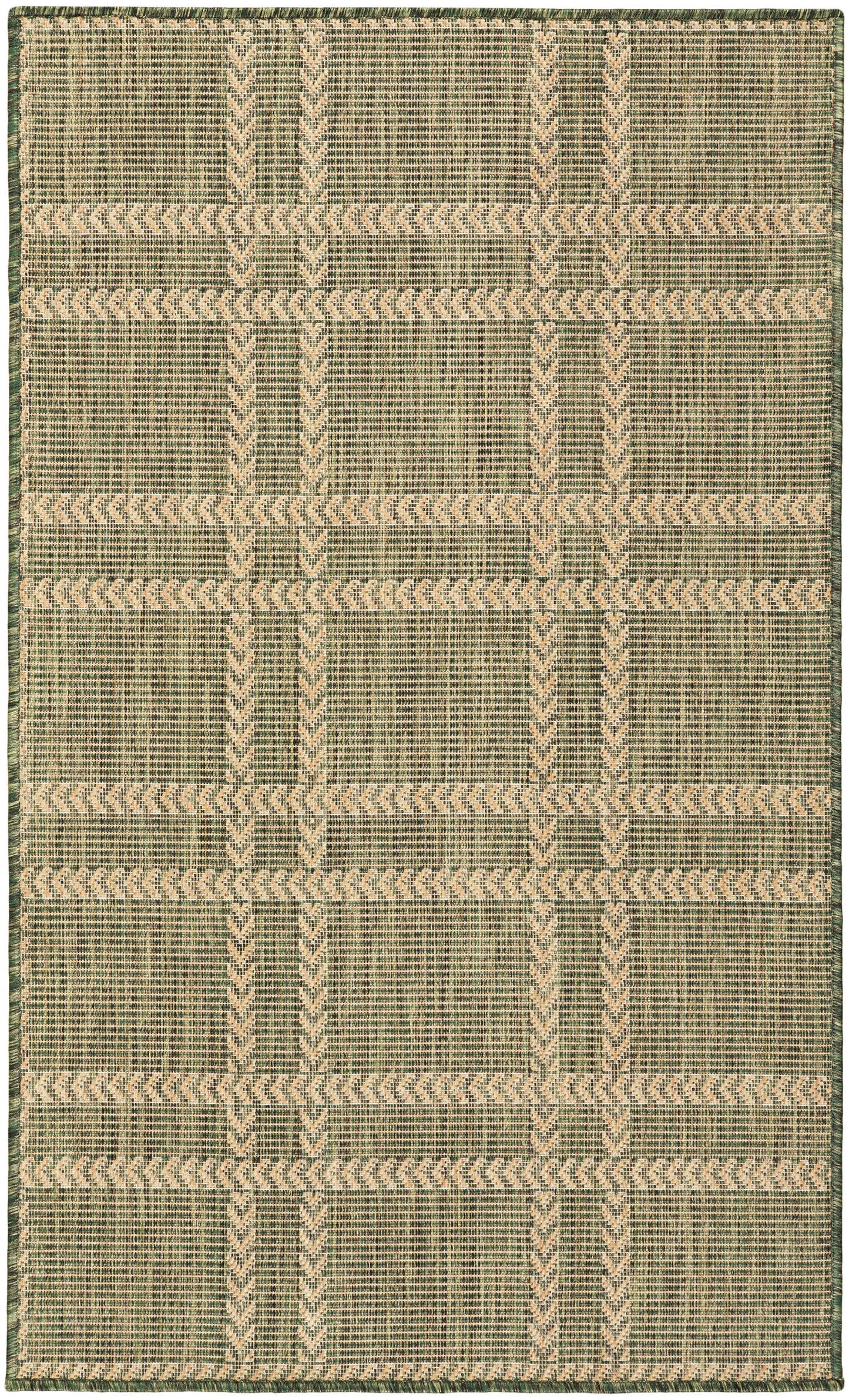 Nourison Home Horizon Indoor/Outdoor HOZ04 Green Contemporary Power-loomed Rug