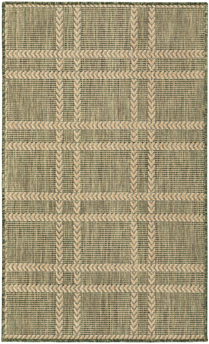 Nourison Home Horizon Indoor/Outdoor HOZ04 Green Contemporary Power-loomed Rug