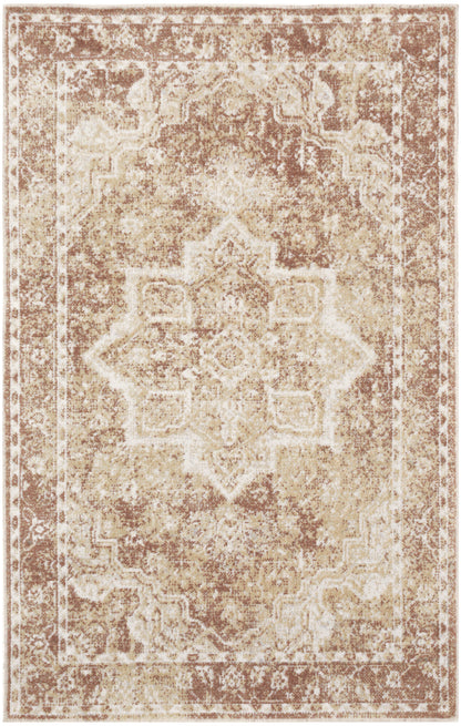 Nourison Home Astra Machine Washable ASW12 Rust Traditional Power-loomed Rug
