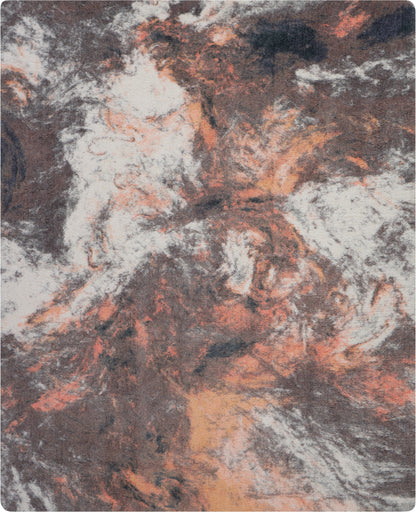 Nourison Home Corsica Shag  Blue Multicolor  Contemporary