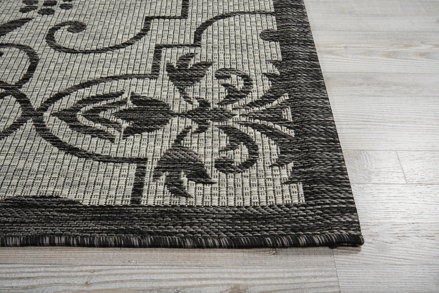 Nourison Home Country Side  Ivory Charcoal  Transitional