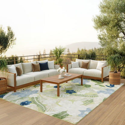 Nourison Home Suncoast  Green Blue  Contemporary