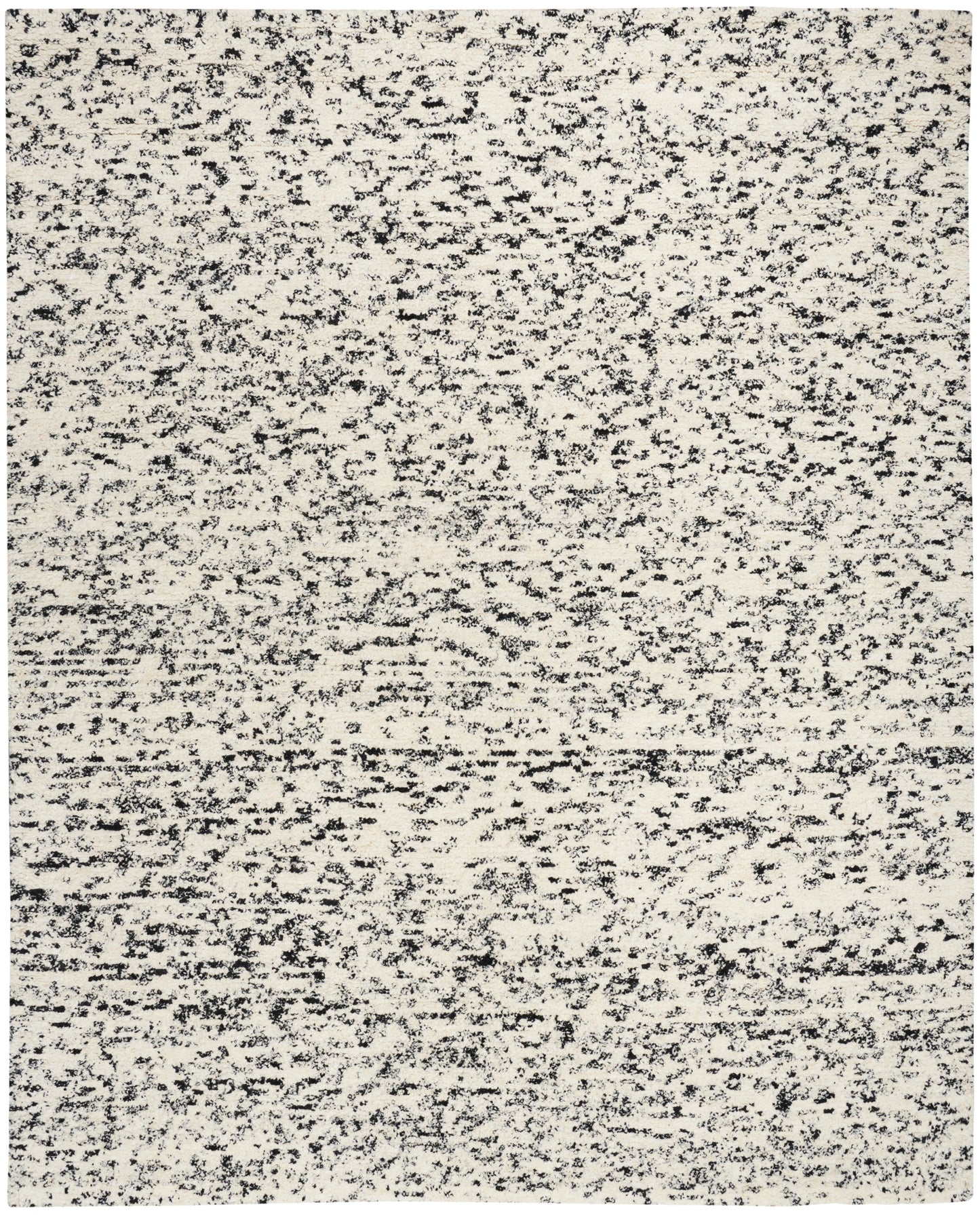 Calvin Klein CK042 Billows BIL01 Ivory Black Contemporary Hand Knotted Rug