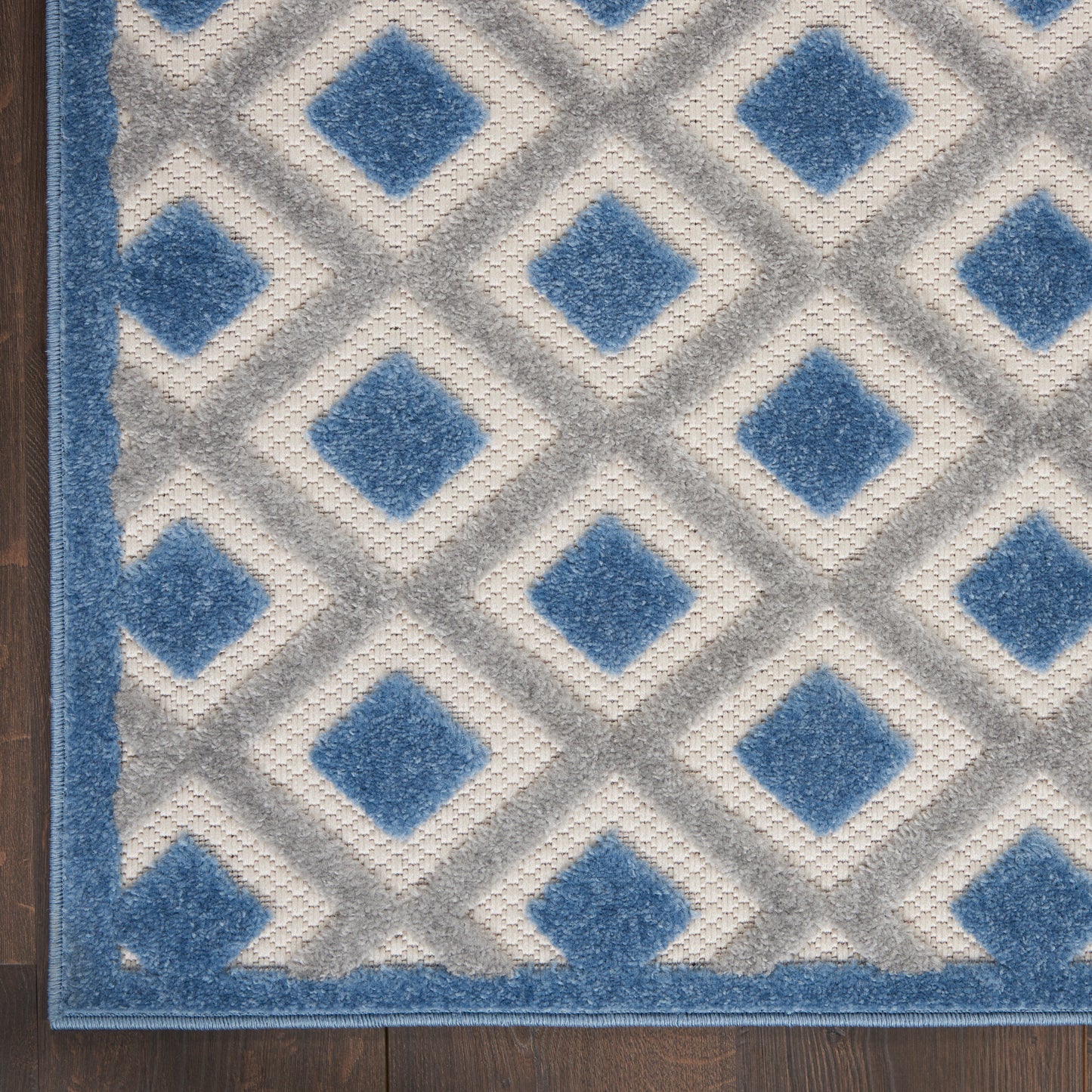 Nourison Home Aloha  Blue Grey  Contemporary