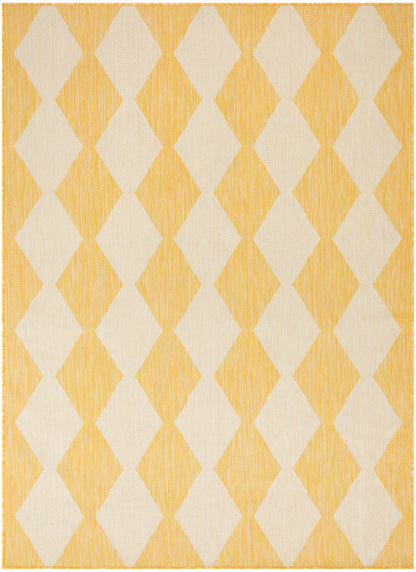 Nourison Home Positano POS04 Yellow Contemporary Power-loomed Rug